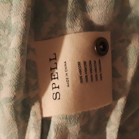 SOLD SPELL Sienna Tunic Dress in Jade NWT FSOT sz Large SOLD OUT online! - Picture 12 of 16